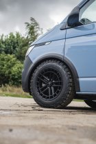 New 17 Inch Navis MAC AT Alloy Wheels In Satin Black 1050kg VW Transporter T5 T6 5x120