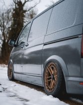 New 17 Inch Navis MAC AT Alloy Wheels In Satin Bronze 1050kg VW Transporter T5 T6 5x120