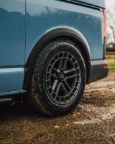 New 17 Inch Navis MAC AT Alloy Wheels In Satin Anthracite 1050kg VW Transporter T5 T6 5x120