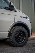 New 17 Inch Navis Gelida AT Wheels In Satin Black 1050kg VW Transporter T5 T6 5x120