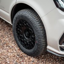 New 17 Inch Navis Dura AT Wheels In Satin Black 1050kg VW Transporter T5 T6 5x120