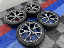 Used 21 Inch Genuine BMW G05 X5 Style 741 M Sport Alloy Wheels, Wide Rear, Delivery Miles Unmarked Inc Full Tread Pirelli Runflat Tyres And TPMS