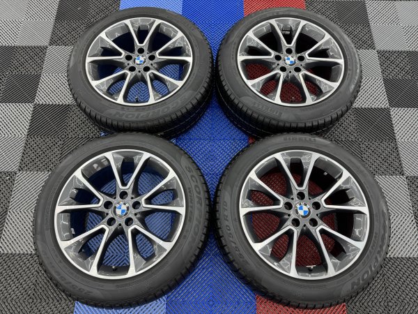 Used 19 Inch Genuine BMW Style 449 Alloy Wheels from F15/F16 X5/X6, Excellent Original Condition, Including Runflat Winter Tyres, 5x120