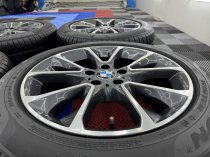 Used 19 Inch Genuine BMW Style 449 Alloy Wheels from F15/F16 X5/X6, Excellent Original Condition, Including Runflat Winter Tyres, 5x120