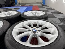 Used 17 Inch Genuine BMW Style 106 Turbine E46 Alloy Wheels, GC, Including Runflat Tyres, 5x120