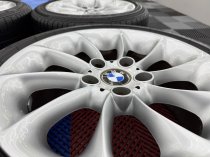 Used 17 Inch Genuine BMW Style 106 Turbine E46 Alloy Wheels, GC, Including Runflat Tyres, 5x120