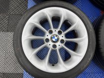 Used 17 Inch Genuine BMW Style 106 Turbine E46 Alloy Wheels, GC, Including Runflat Tyres, 5x120