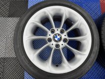 Used 17 Inch Genuine BMW Style 106 Turbine E46 Alloy Wheels, GC, Including Runflat Tyres, 5x120
