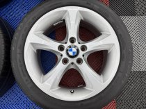 Used 17 Inch Genuine BMW Style 256 5 Spoke Alloy Wheels, Very Good Condition Inc Goodyear Runflat Tyres 5x120
