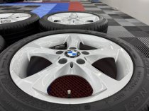 Used 17 Inch Genuine BMW Style 256 5 Spoke Alloy Wheels, Very Good Condition Inc Goodyear Runflat Tyres 5x120