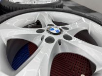 Used 17 Inch Genuine BMW Style 256 5 Spoke Alloy Wheels, Very Good Condition Inc Goodyear Runflat Tyres 5x120