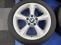 Used 17 Inch Genuine BMW Style 256 5 Spoke Alloy Wheels, Very Good Condition Inc Goodyear Runflat Tyres 5x120