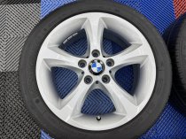 Used 17 Inch Genuine BMW Style 256 5 Spoke Alloy Wheels, Very Good Condition Inc Goodyear Runflat Tyres 5x120