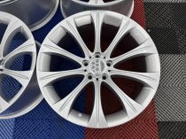 NEW 19 INCH 166 E60 5M STYLE ALLOY WHEELS IN SILVER WITH VERY DEEP CONCAVE 10" REARS 5x120