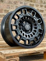 New 17 Inch AXE EX38 Alloy Wheels In Satin Black 1150kg VW Transporter T5 T6 5x120