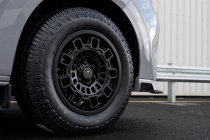 New 17 Inch AXE EX38 Alloy Wheels In Satin Black 1150kg VW Transporter T5 T6 5x120