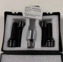 Bimecc M14x1.25mm 40/43/50mm Extended Locking Wheel Bolts in Black for Mixed Size Spacers (Most F/G Series BMW)