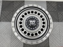New 17 Inch Riviera Xtreme RXS3 Alloy Wheels In Gloss Gunmetal With Gunmetal Rivets 1100kg VW Transporter T5 T6 5x120