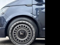New 17 Inch Riviera Xtreme RXS3 Alloy Wheels In Gloss Gunmetal With Gunmetal Rivets 1100kg VW Transporter T5 T6 5x120