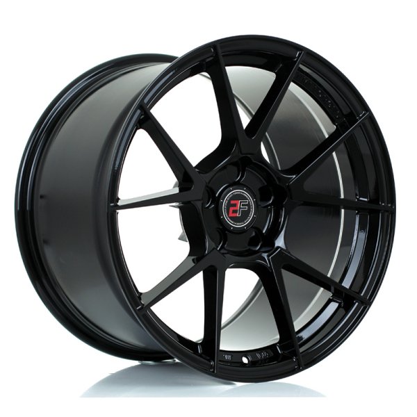 New 18 Inch 2Forge ZF6 Alloy Wheels In Gloss Black, Rotary-Forged, Various Wider Rear Options BMW 5x120