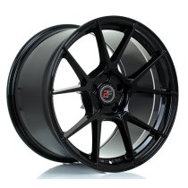 New 19 Inch 2Forge ZF6 Alloy Wheels In Gloss Black, Rotary-Forged, Various Wider Rear Options