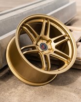 New 18 Inch 2Forge ZF5 Alloy Wheels In Matt Gold, Rotary-Forged, Various Wider Rear Options