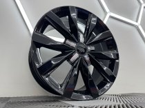 New 18 Inch Springfield Style Alloy Wheels In Gloss Black VW Transporter T5 T6 1250Kg Load Rating 5x120
