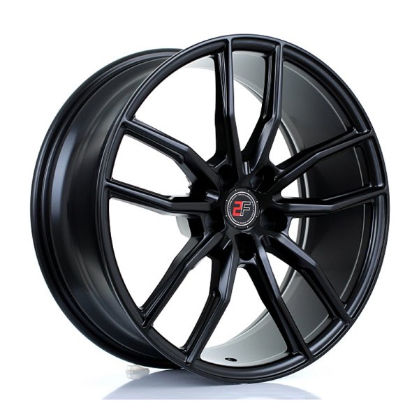 New 20 Inch 2Forge ZF4 Alloy Wheels In Matt Black, Rotary-Forged, Various Wider Rear Options