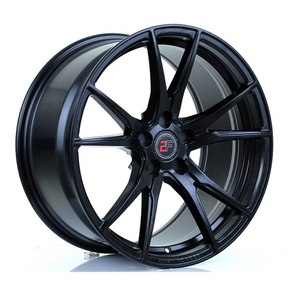 New 19 Inch 2Forge ZF2 Alloy Wheels In Matt Black, Rotary-Forged, Various Wider Rear Options