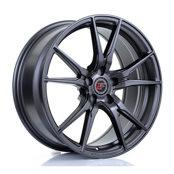 New 19 Inch 2Forge ZF2 Alloy Wheels In Matt Gunmetal, Rotary-Forged, Various Wider Rear Options