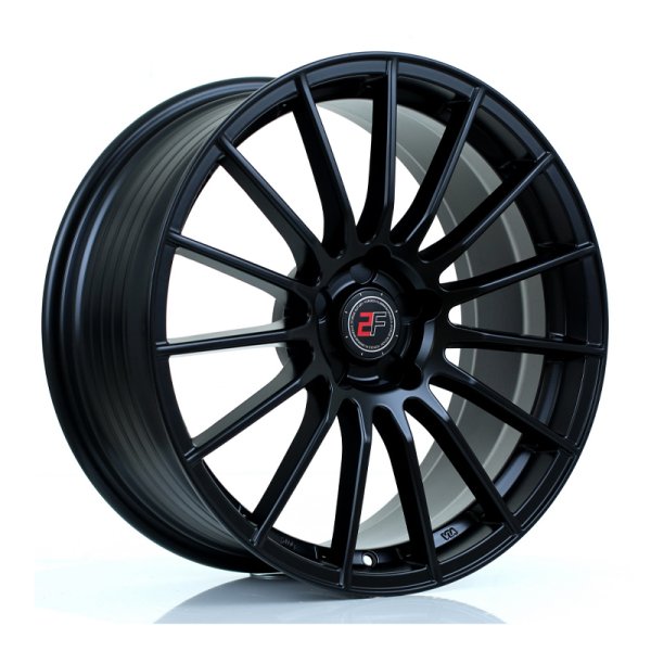 New 19 Inch 2Forge ZF1 Alloy Wheels In Matt Black, Rotary-Forged, Various Wider Rear Options