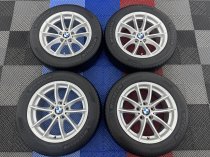 Used 17 Inch Genuine BMW Style 304 Alloy Wheels, VGC Inc Good Winter Cross Climate Michelin Tyres 5x120