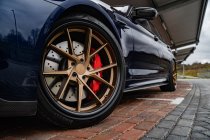 New 20 Inch Riviera RF1 Alloy Wheels in Matt Bronze and Gloss Black Lip, Deeper Concave 10/11" Aggressive Set Up 5x112
