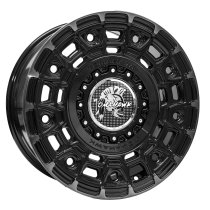 New 17 Inch Tomahawk Yakama Alloy Wheels In Satin Black / Dark Tint 955kg VW Transporter T5 T6 5x120