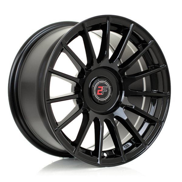 New 17 Inch 2Forge ZF1 Alloy Wheels In Gloss Black, Rotary-Forged, Various Wider Rear Options