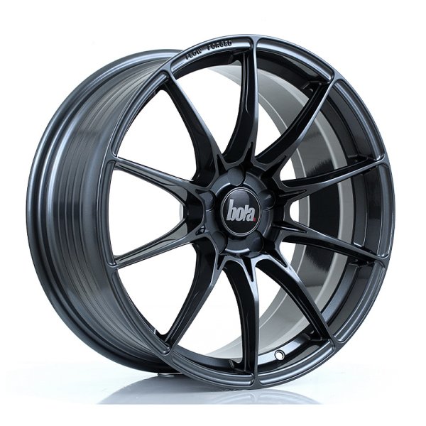 New 18 Inch Bola FLB Alloy Wheels In Gloss Gunmetal, Flow Formed, BMW 5x120