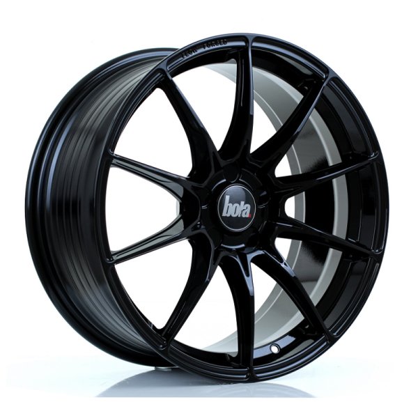 New 17 Inch Bola FLB Alloy Wheels In Gloss Black, Flow Formed, BMW 5x120