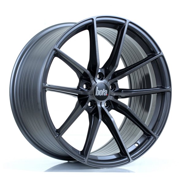 New 20 Inch BOLA FLC Alloy Wheels In Titanium, Flow Formed, Wider Rear Option