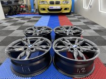 Used 18 Inch Genuine BMW Style 436M 140i 240i Alloy Wheels, Fully Refurbished in Orbit Grey Wider Rears 5x120