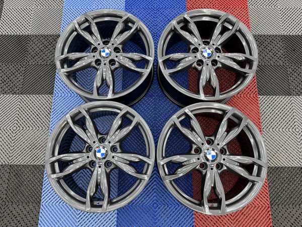 Used 18 Inch Genuine BMW Style 436M 140i 240i Alloy Wheels, Fully Refurbished in Orbit Grey Wider Rears 5x120