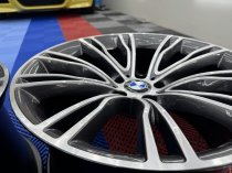 Used 20 Inch Genuine Style 551i F15 X5 Individual Alloy Wheels, Fully Refurbished In Orbit Grey With Polished Face, 11" Rear 5x120