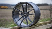 New 19 Inch Bola FLD Alloy Wheels In Titanium, Flow Formed, Wider Rear Option