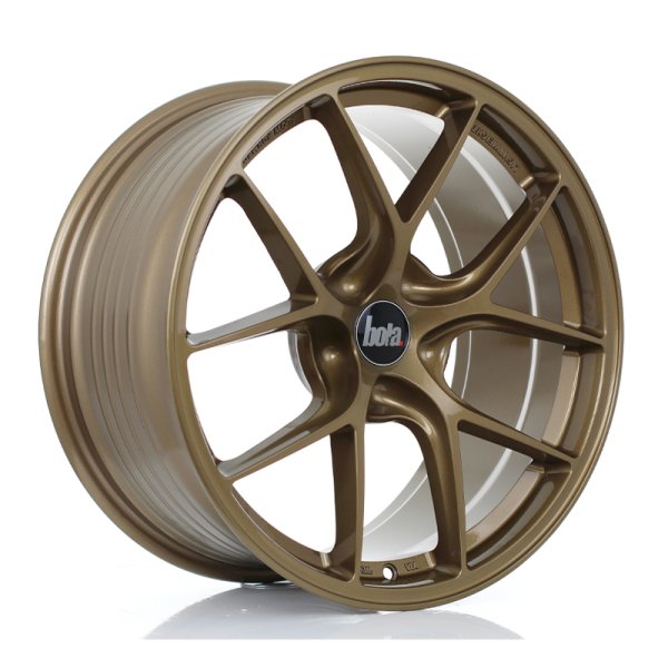 New 19 Inch Bola FLE Alloy Wheels In Gloss Bronze, Flow Formed, Wider Rear Option