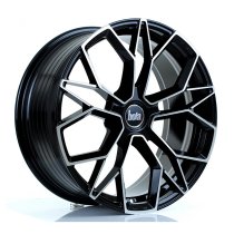 New 18 Inch Bola FLF Alloy Wheels In Gloss Black Polished, Flow Formed, Wider Rear Option