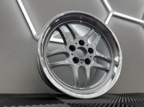 New 17 Inch M Parallel Deep Dish Style Alloy Wheels In Silver With Polished Dish And Deeper 9″ Rears 5x120