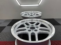 New 17 Inch M Parallel Deep Dish Style Alloy Wheels In Silver With Polished Dish And Deeper 9" Rears 5x120