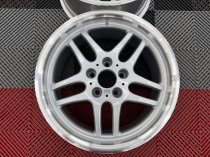 New 17 Inch M Parallel Deep Dish Style Alloy Wheels In Silver With Polished Dish And Deeper 9" Rears 5x120