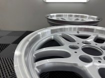 New 17 Inch M Parallel Deep Dish Style Alloy Wheels In Silver With Polished Dish And Deeper 9" Rears 5x120