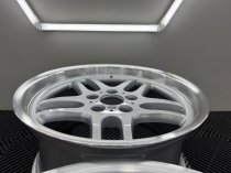 New 17 Inch M Parallel Deep Dish Style Alloy Wheels In Silver With Polished Dish And Deeper 9" Rears 5x120