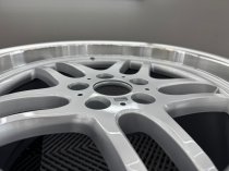 New 17 Inch M Parallel Deep Dish Style Alloy Wheels In Silver With Polished Dish And Deeper 9" Rears 5x120